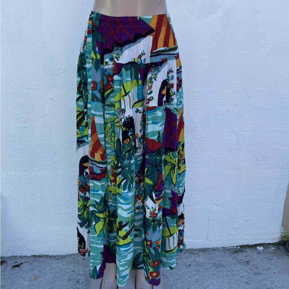 Carole Little Colorful Patterned Skirt